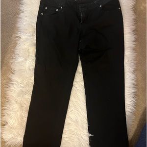 Black cropped jeans size 15